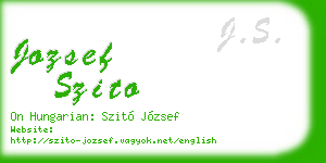 jozsef szito business card