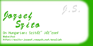 jozsef szito business card